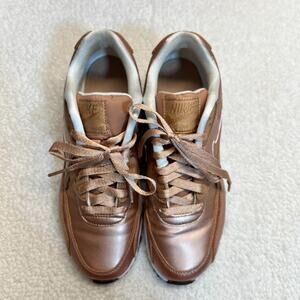 Nike Girls Sneakers Air Max 90 SE LTR (GS) Rose Gold Size 6.5Y